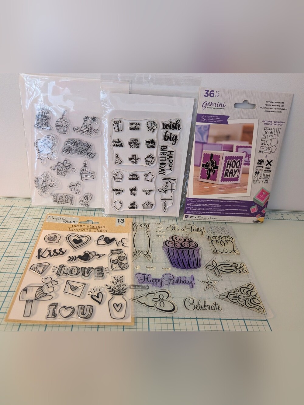 Clear Stamp Lot - Birthday Theme
